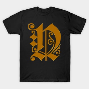 Golden Letter N T-Shirt